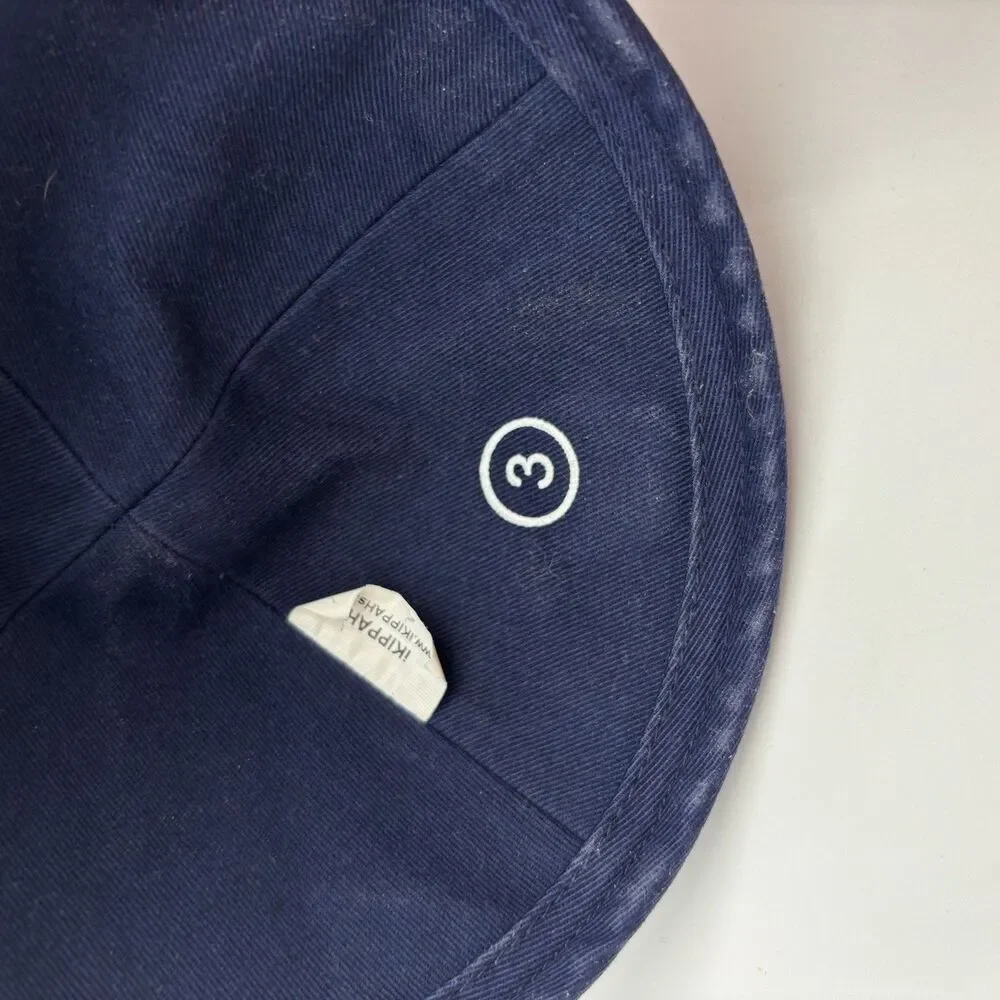 Kippah Navy Blue Crown Embroidered Jewish Yarmulke Kippah Size 3 TYH Nation
